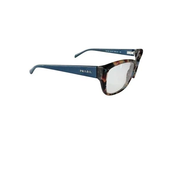 Prada Eyeglasses Havana Spotted Blue VPR 180 NAG101 Frames Only Prada Eyeglasses Havana Spotted Blue VPR 180 NAG101 Frames Only main image 2